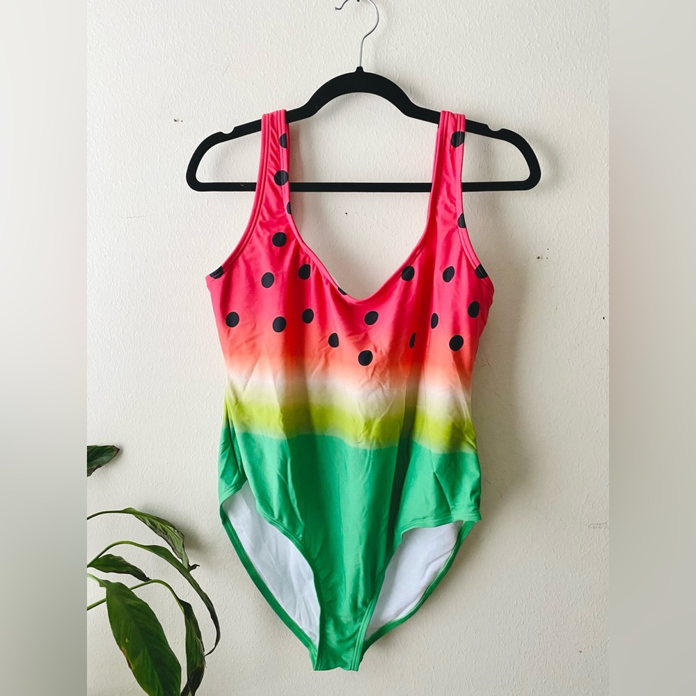 Watermelon Unique Vintage One Piece Swimsuit
